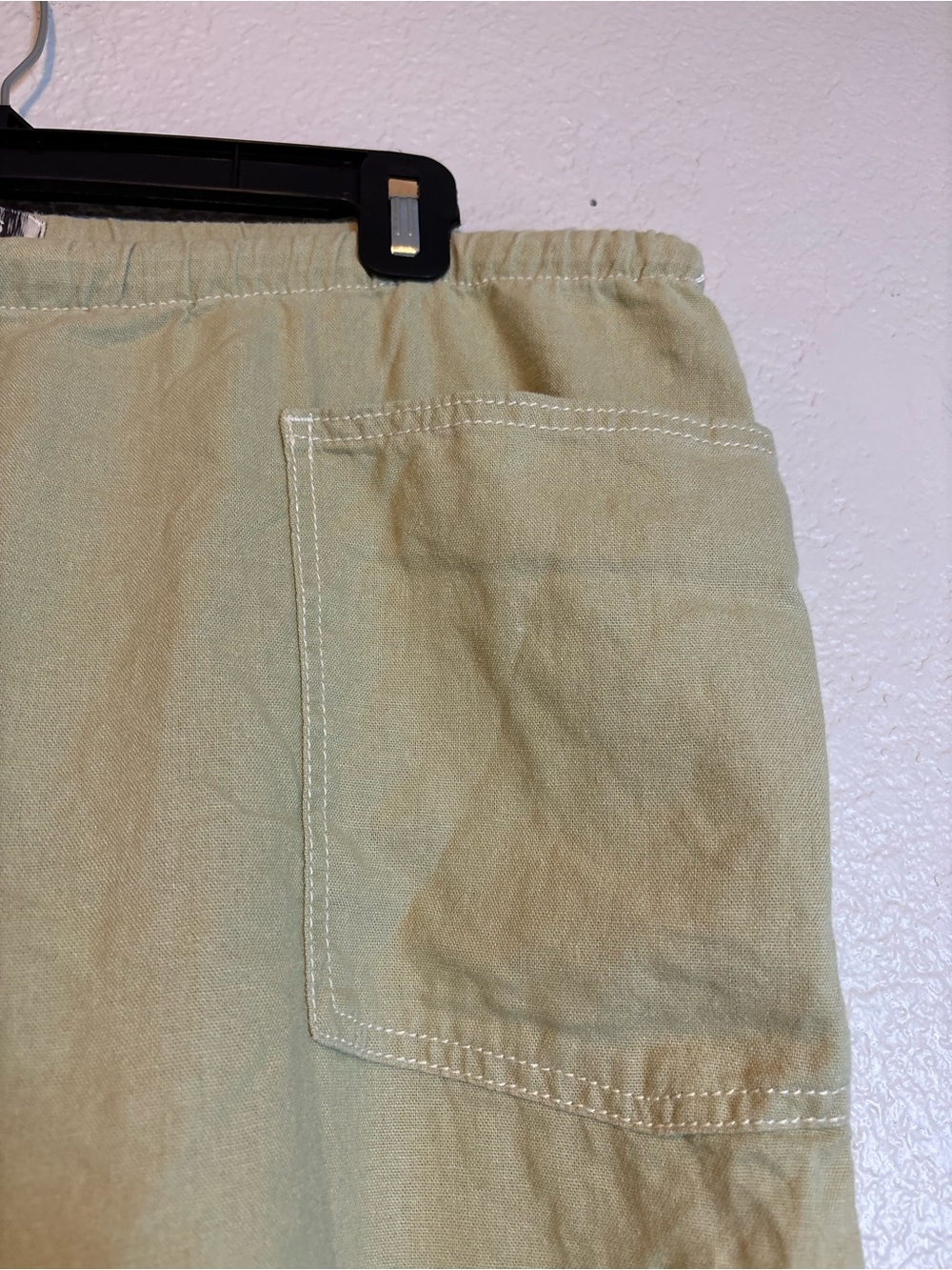 BDG Olive Five-Pocket Linen Pants Urban Outfitters Olive Green - Picture 5 of 11